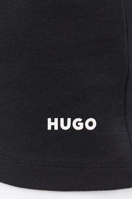 Хлопковая футболка HUGO чёрный 50480434