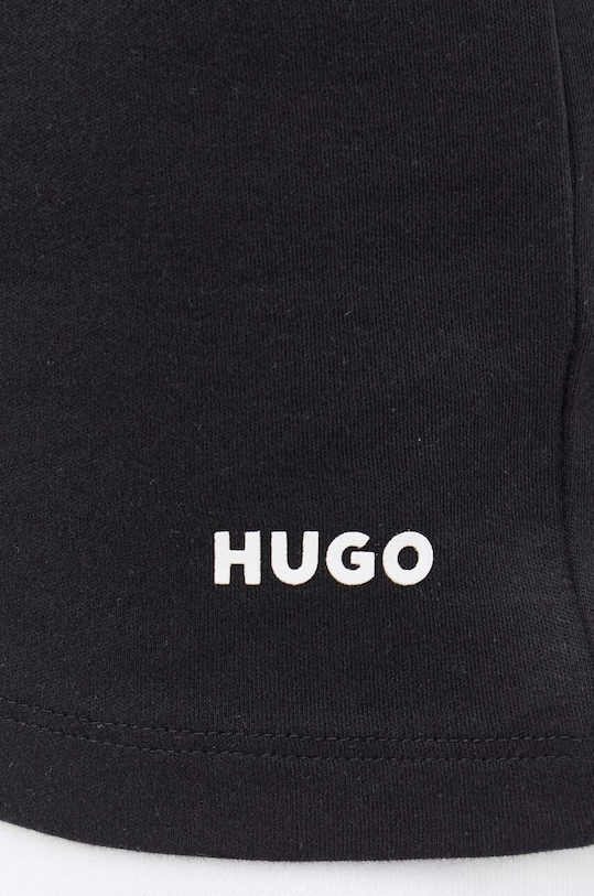 Бавовняна футболка HUGO чорний 50480434