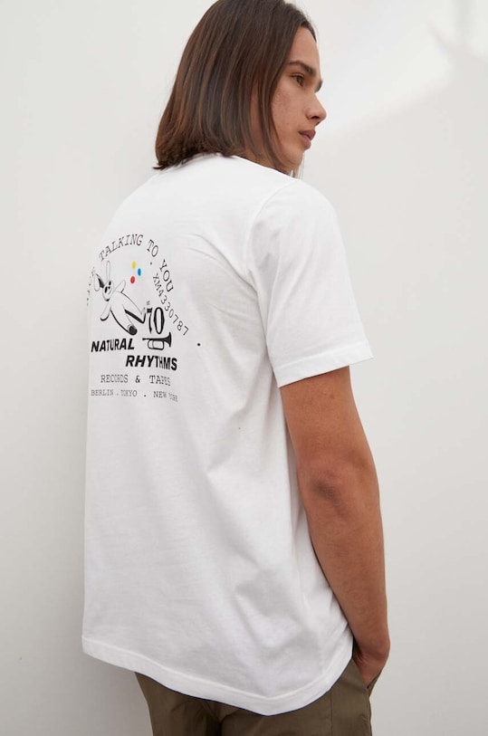 Bavlněné tričko PS Paul Smith M2R.011R.LP4054 bílá AW23
