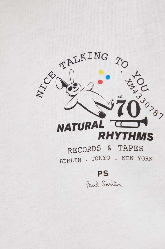 Bavlněné tričko PS Paul Smith M2R.011R.LP4054 bílá