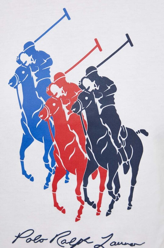 Polo Ralph Lauren tricou din bumbac alb 710909588