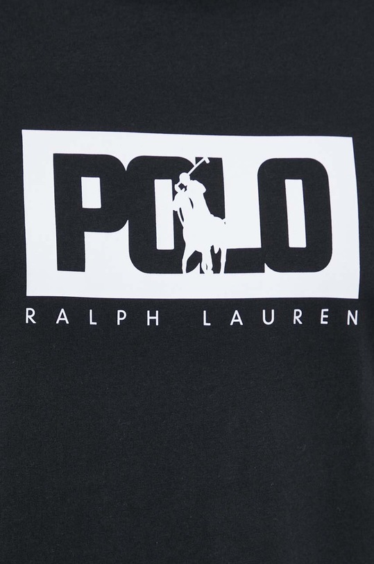 Βαμβακερό μπλουζάκι Polo Ralph Lauren 710909594 μαύρο