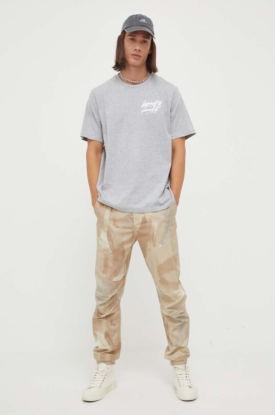 Levi's tricou din bumbac 16143.0932 gri AW23