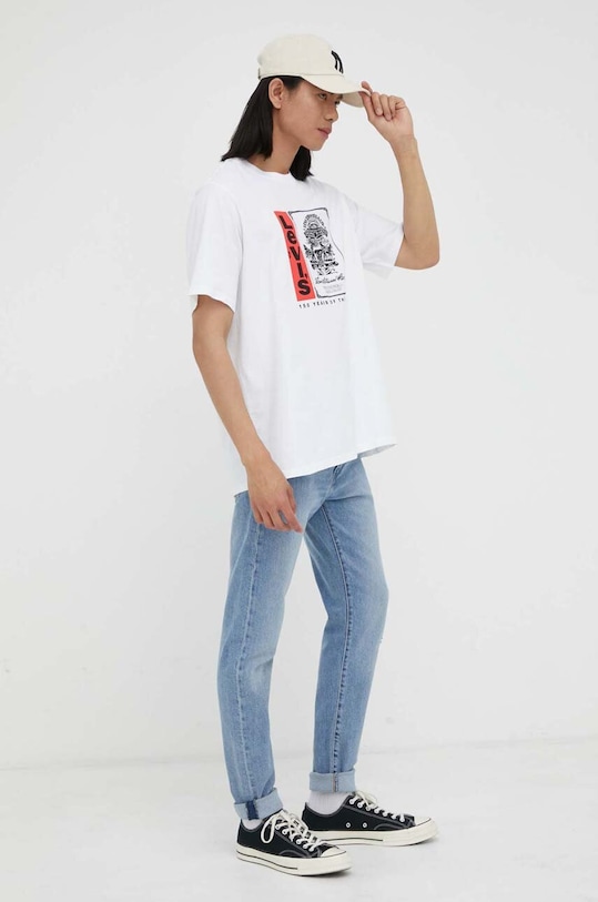 Levi's t-shirt bawełniany 16143.1220 biały AW23