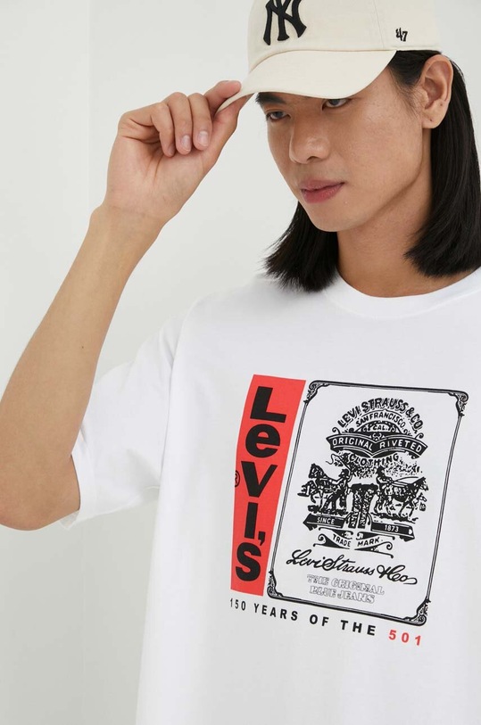 Levi's t-shirt bawełniany biały 16143.1220