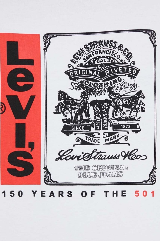Levi's t-shirt bawełniany 16143.1220 biały