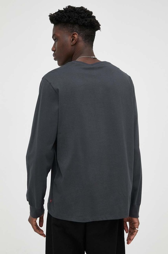 Oblečenie Bavlnené tričko s dlhým rukávom Levi's 36015.0157 sivá