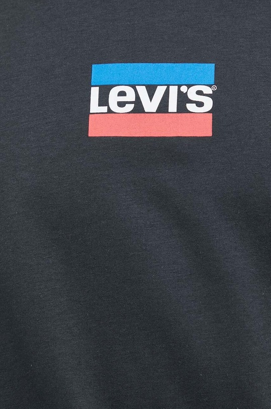Bavlnené tričko s dlhým rukávom Levi's 36015.0157 sivá