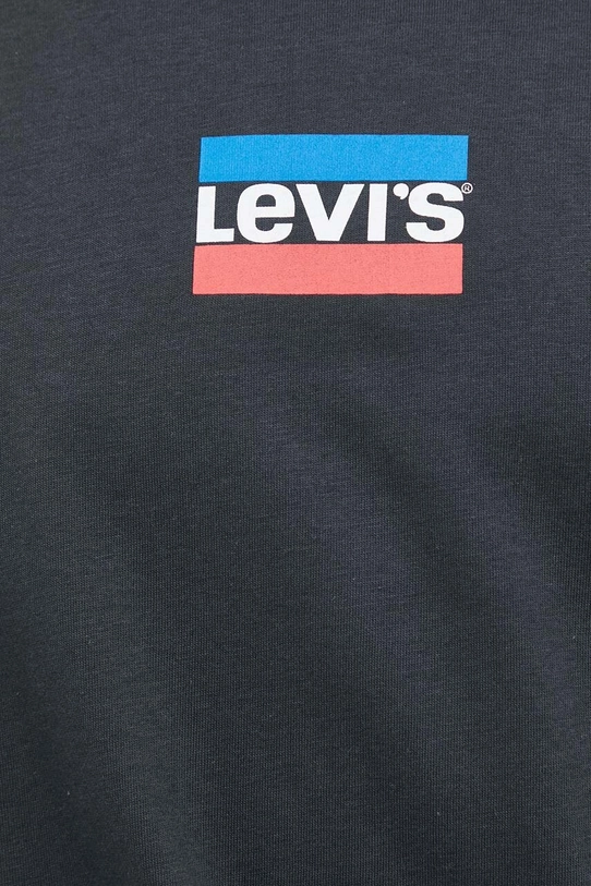 Pamučna majica dugih rukava Levi's 36015.0157 siva