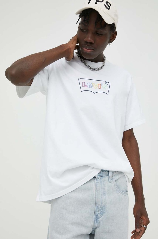 Levi's t-shirt bawełniany biały 16143.0945