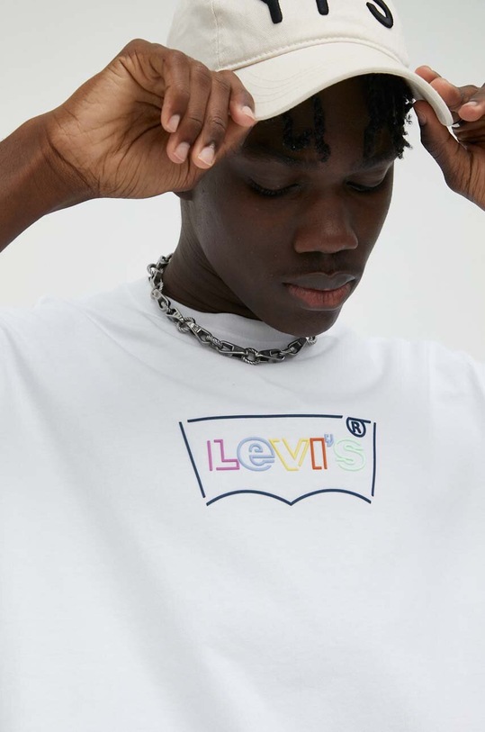 Levi's t-shirt bawełniany 16143.0945 biały