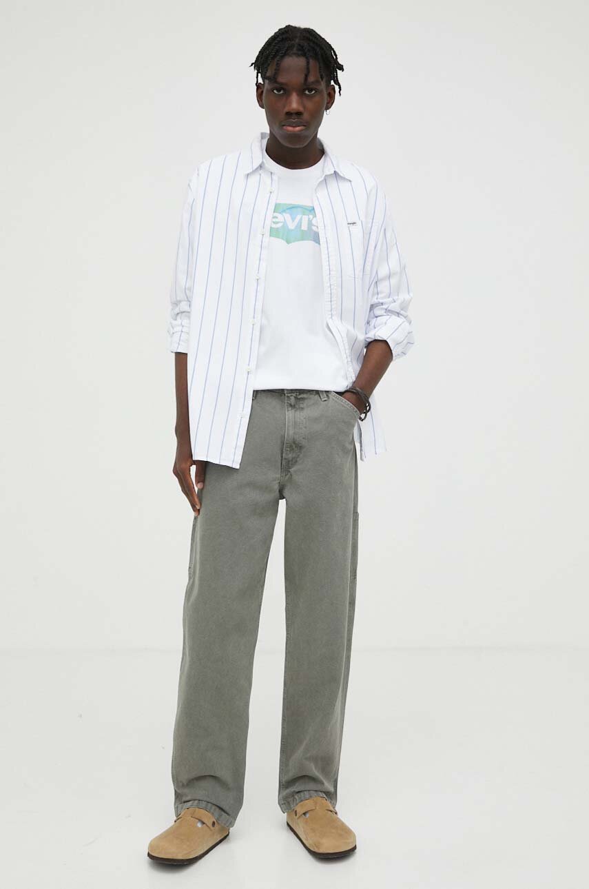 Levi's t-shirt bawełniany 22491.1412 biały AW23