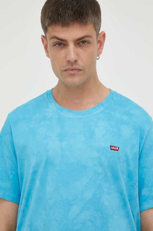 Bavlněné tričko Levi's modrá 56605.0191