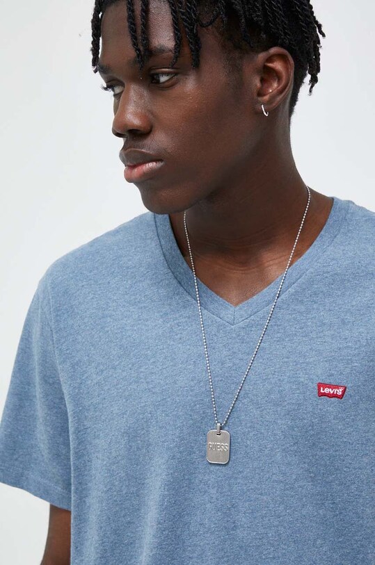Памучна тениска Levi's тъмносин 85641.0034