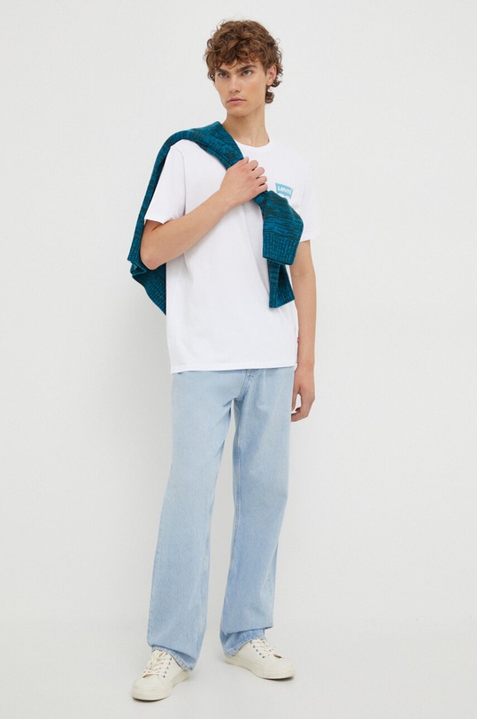 Levi's t-shirt bawełniany 22491.1416 biały AW23