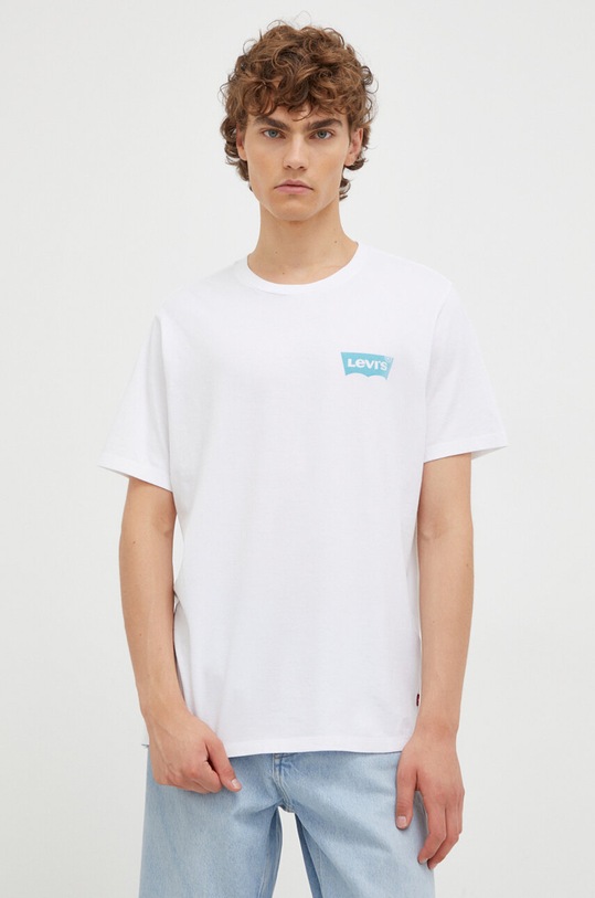 Odzież Levi's t-shirt bawełniany 22491.1416 biały