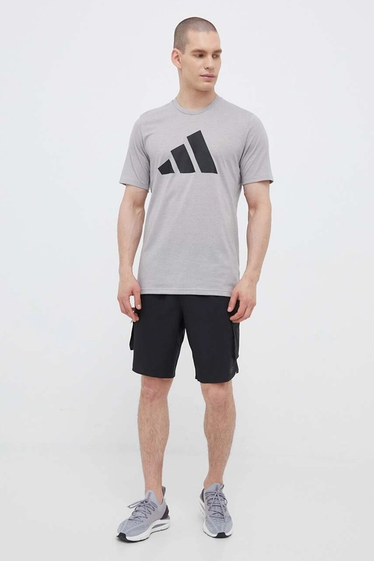 Тренувальна футболка adidas Performance Train Essentials Feelready Logo IB8276 сірий AW23