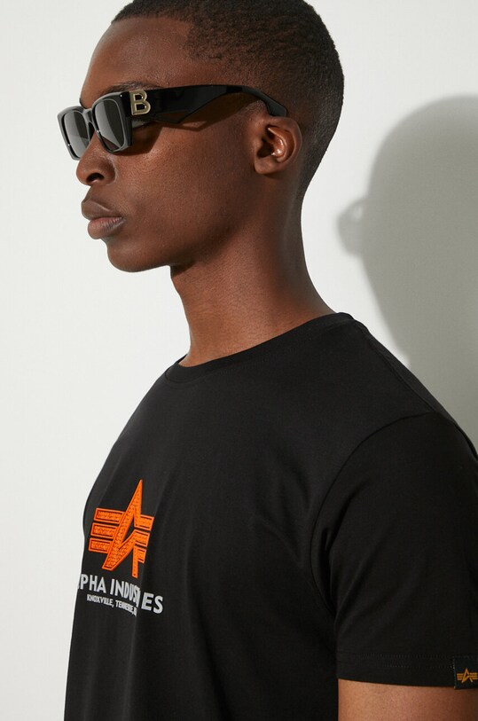 Alpha Industries cotton t-shirt 100501RB.03 black