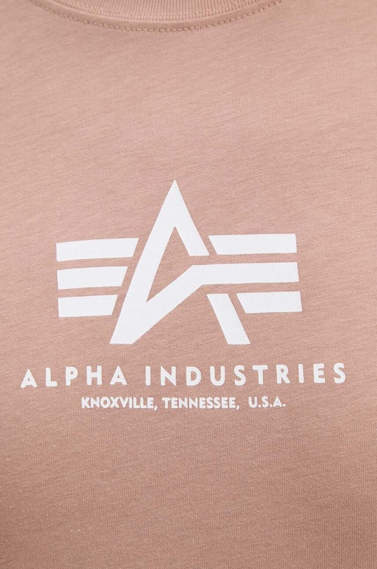 Alpha Industries tricou din bumbac roz 118533