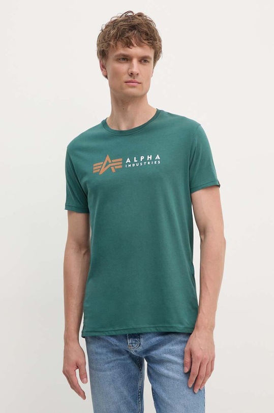 Alpha Industries tricou din bumbac 118533.03 verde AW24