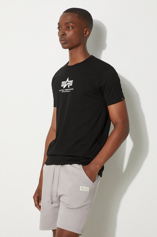 Alpha Industries cotton t-shirt black 118533.03