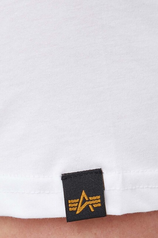 Pamučna majica Alpha Industries 118533.09 bijela