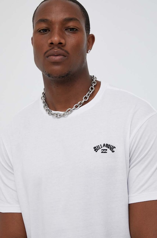 Billabong tricou din bumbac Arch Crew uni alb EBYKT00100
