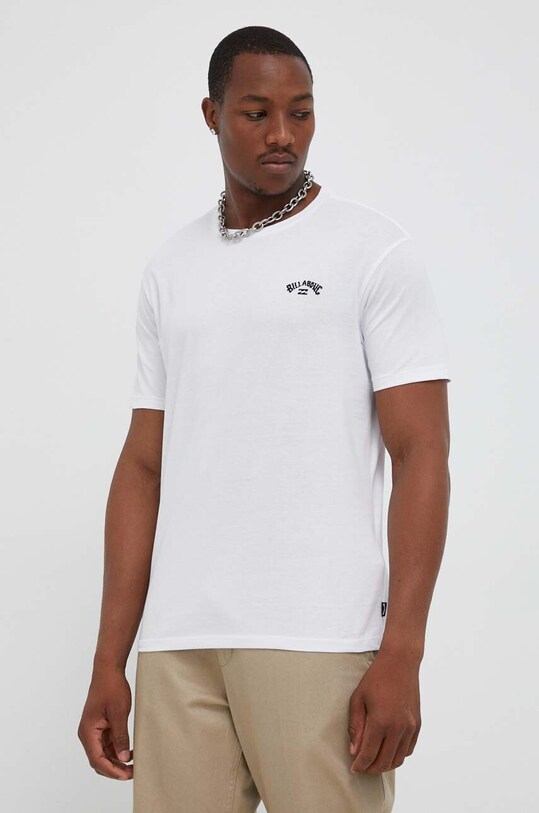 Billabong tricou din bumbac Arch Crew alb EBYKT00100