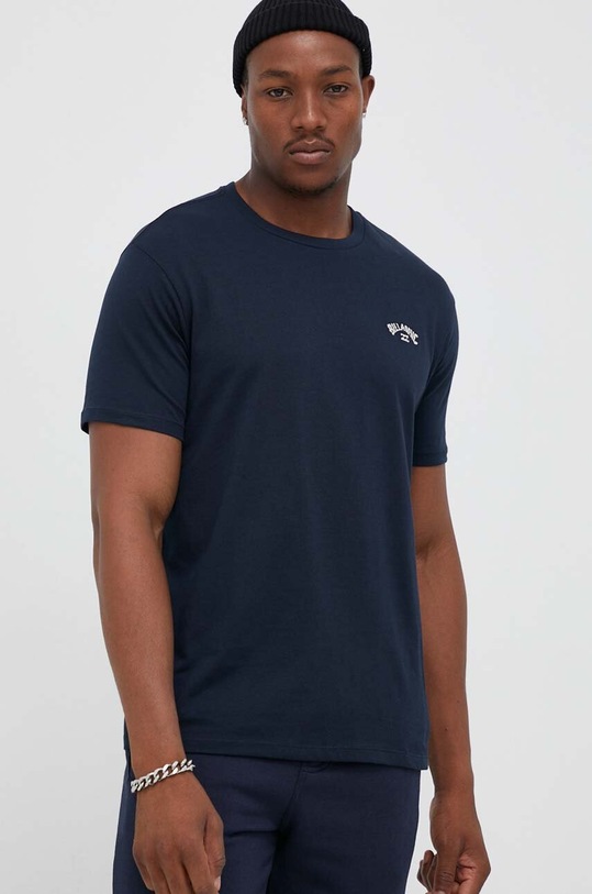 Billabong t-shirt bawełniany Arch Crew bawełna granatowy EBYKT00100