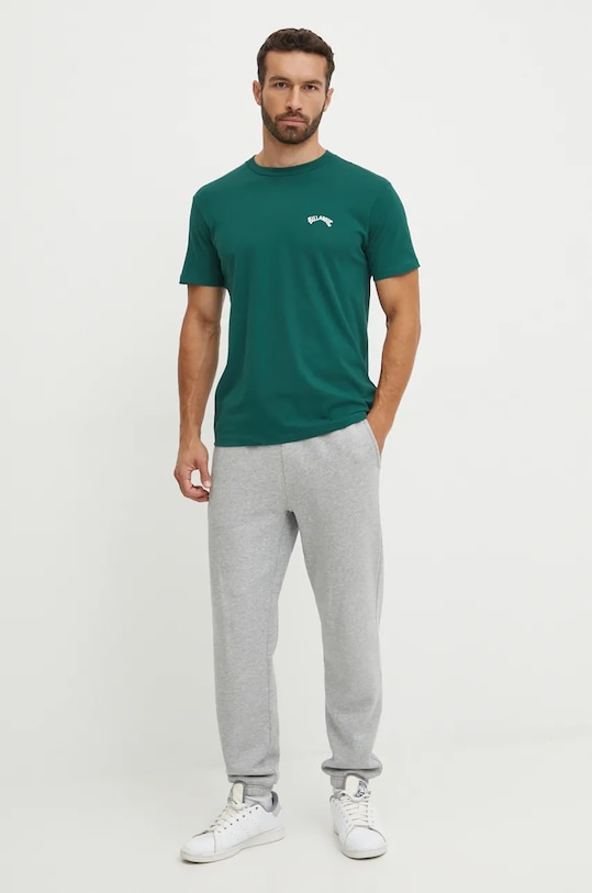 Billabong tricou din bumbac Arch Crew EBYKT00100 turcoaz AW24