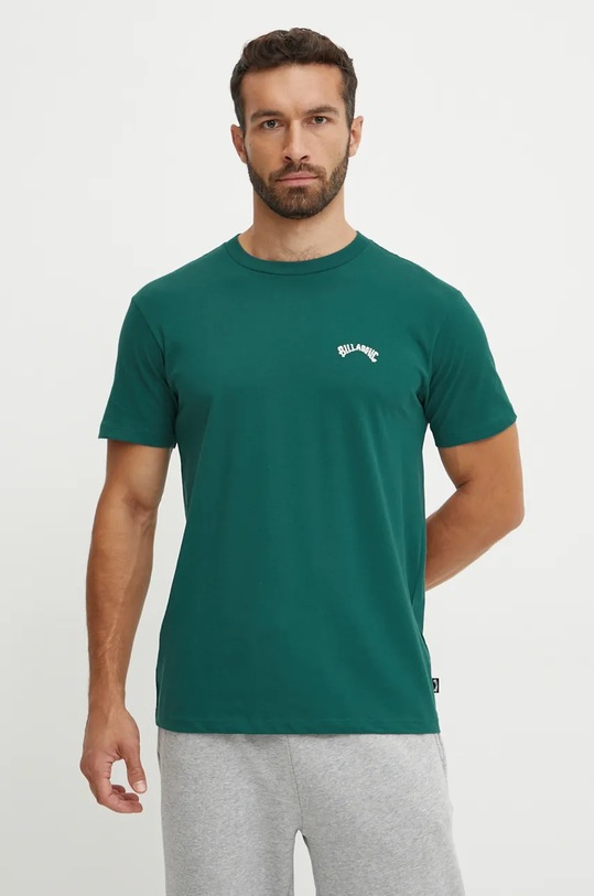 Billabong tricou din bumbac Arch Crew turcoaz EBYKT00100