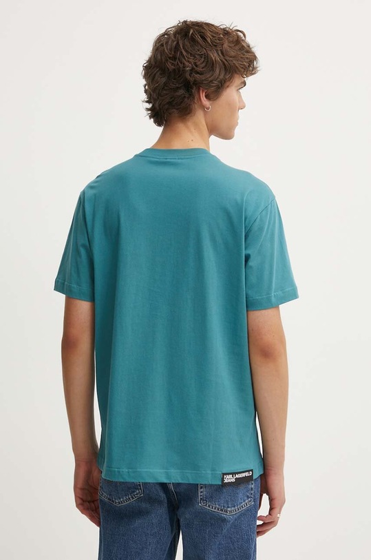 Îmbrăcăminte Karl Lagerfeld Jeans tricou din bumbac 235D1707 turcoaz