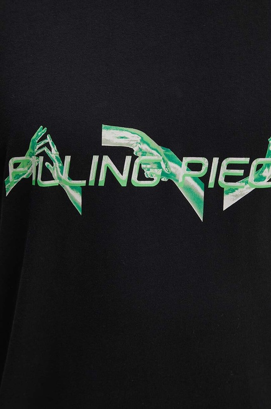 Filling Pieces t-shirt bawełniany Handshake 88113631955 czarny