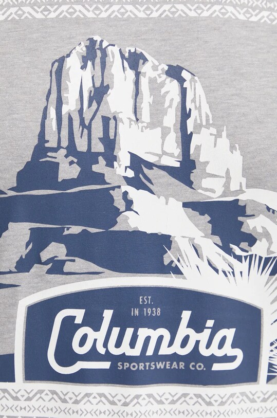 Бавовняна футболка Columbia CSC Seasonal Logo 1991036 сірий