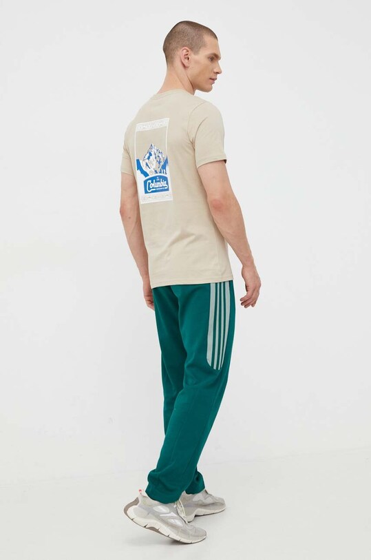 Columbia tricou din bumbac 1991036 bej AW24