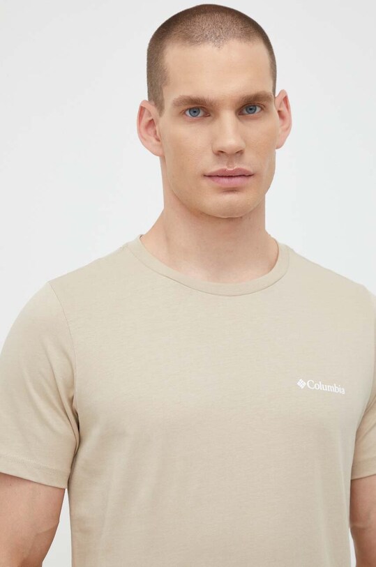 Columbia tricou din bumbac bej 1991036