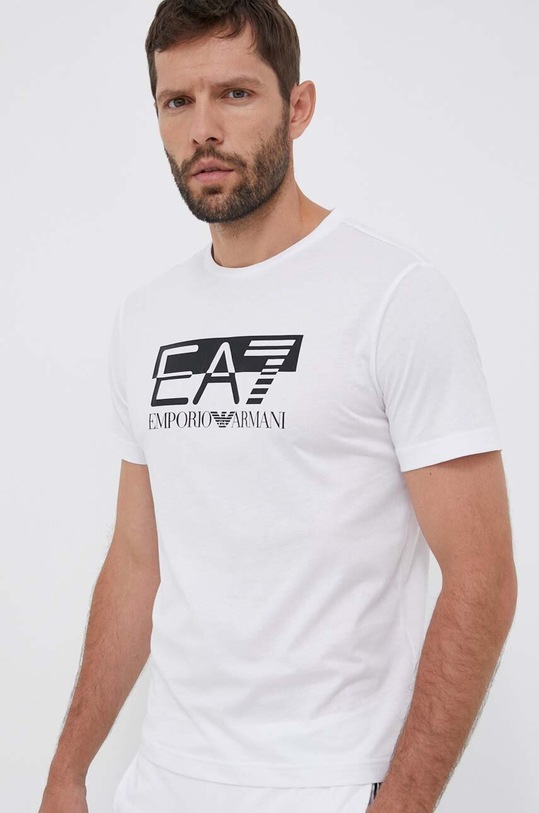 EA7 Emporio Armani t-shirt bawełniany biały 6RPT81.PJM9Z