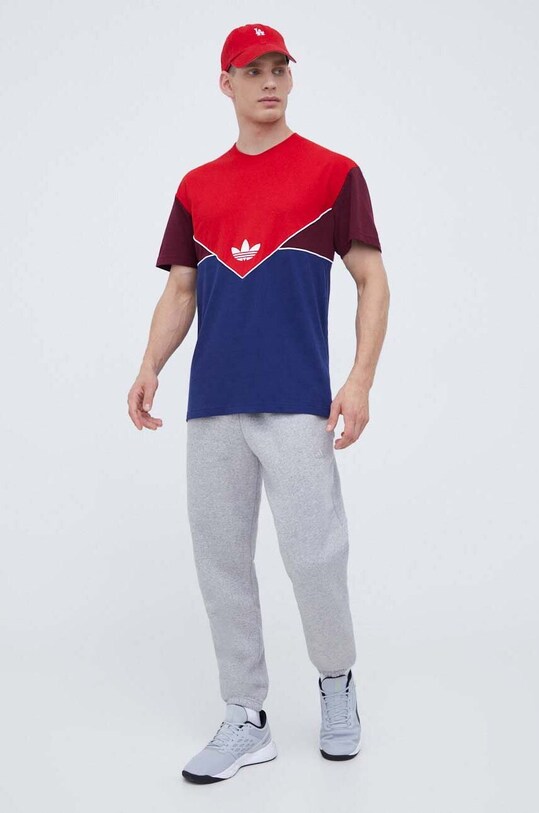 adidas Originals t-shirt bawełniany IM2092 czerwony AW23