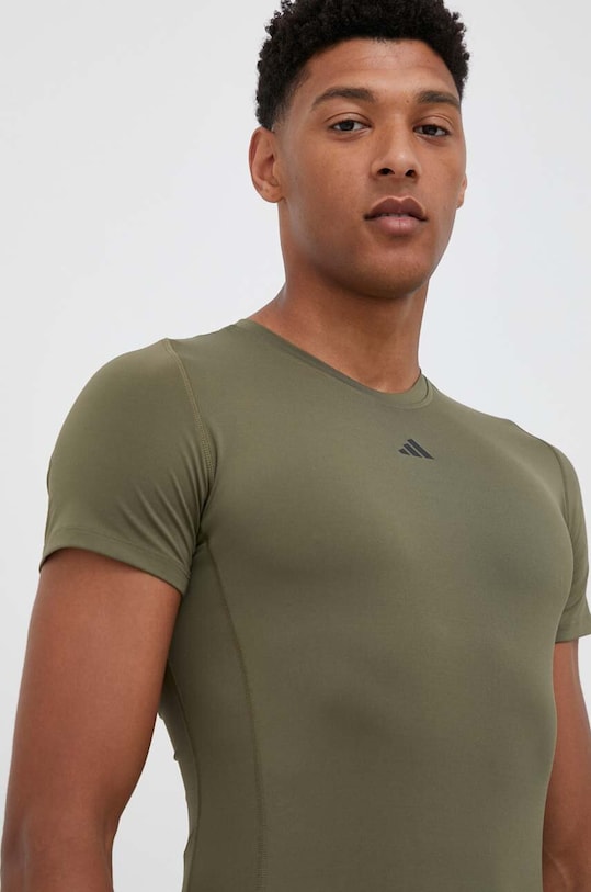 Μπλουζάκι προπόνησης adidas Performance Techfit slim πράσινο IM3400