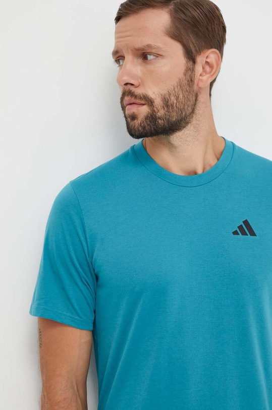 adidas Performance t-shirt treningowy Train Essentials turkusowy IM4289