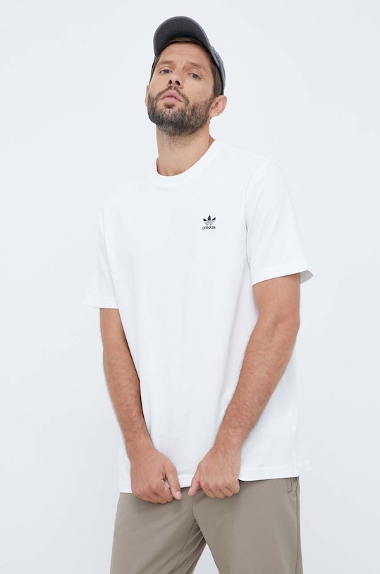 Îmbrăcăminte adidas Originals tricou din bumbac Classics Back+Front Trefoil IM4513 alb