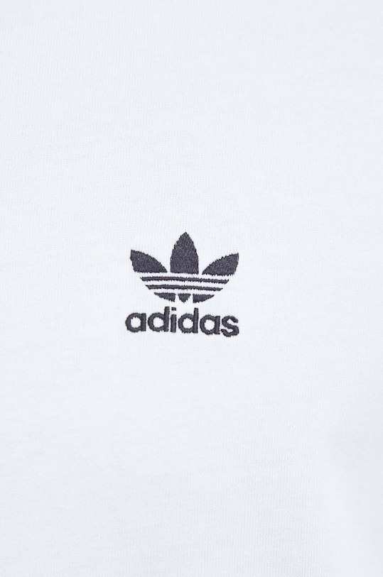 adidas Originals tricou din bumbac Classics Back+Front Trefoil IM4513 alb