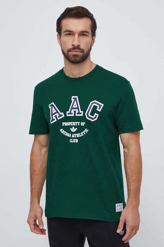 Bavlnené tričko adidas Originals zelená IM4573