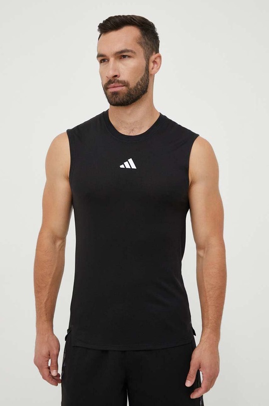 adidas Performance t-shirt treningowy Power regular czarny IQ1816