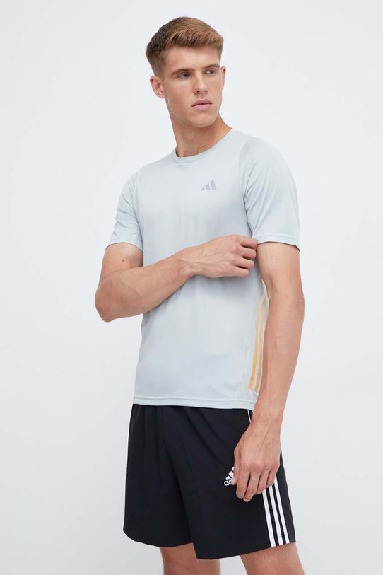 adidas Performance t-shirt do biegania Run Icons regular zielony IL1799
