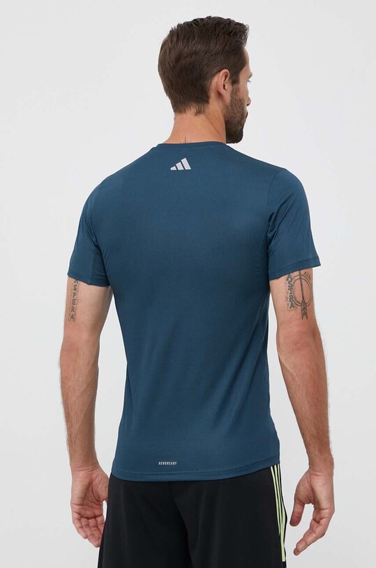 Odzież adidas Performance t-shirt do biegania Run Icons IL1803 turkusowy
