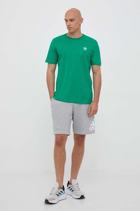Бавовняна футболка adidas Originals IL2517 зелений AW23