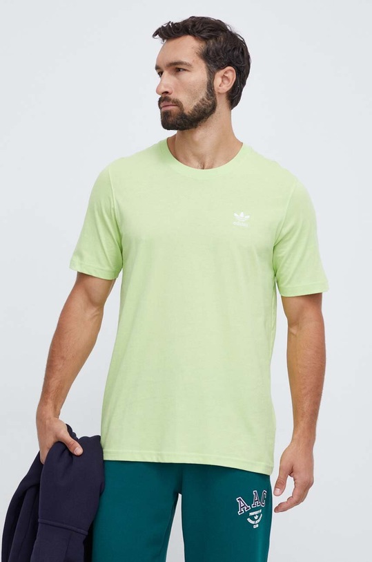 Βαμβακερό μπλουζάκι adidas Originals βαμβάκι πράσινο IL2520