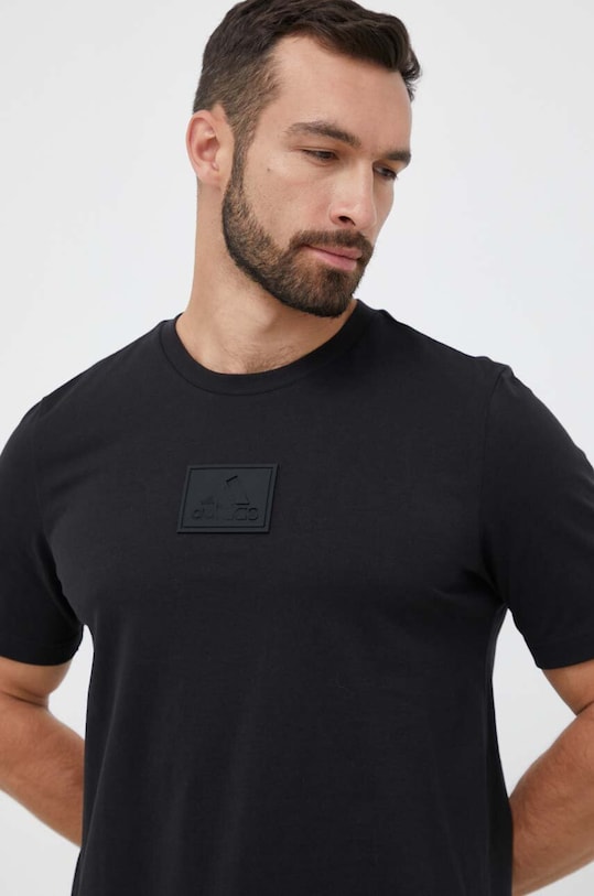 adidas t-shirt bawełniany regular czarny IL2963