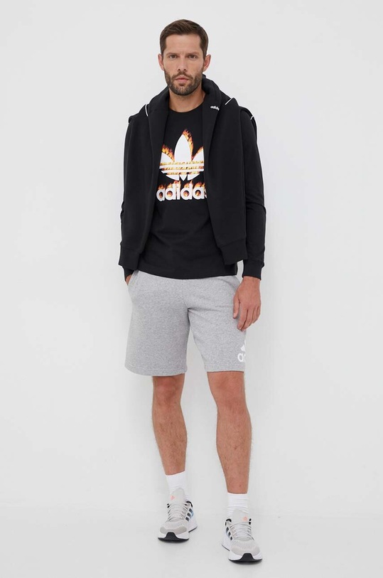 adidas Originals top a maniche lunghe in cotone IL5196 nero AW23